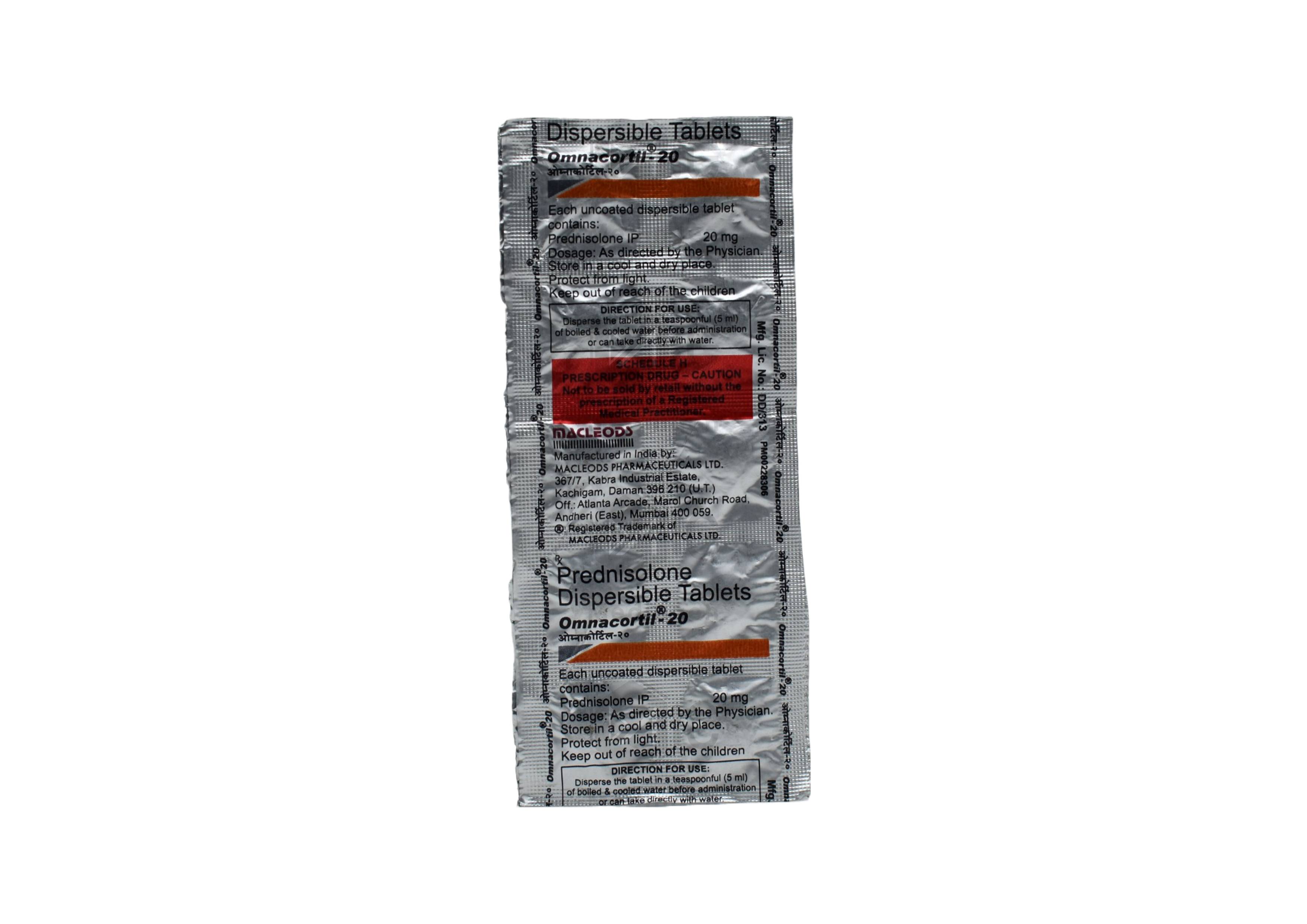 OMNACORTIL 20MG